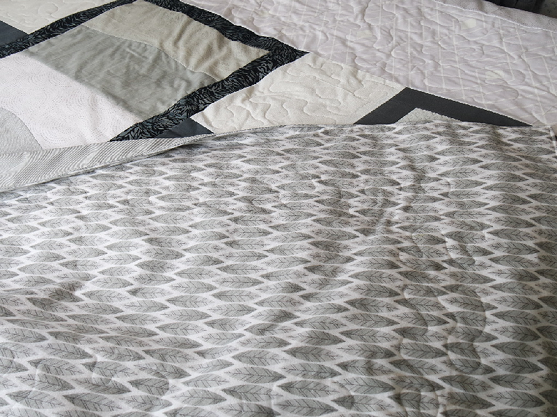 Grey and White Quilt