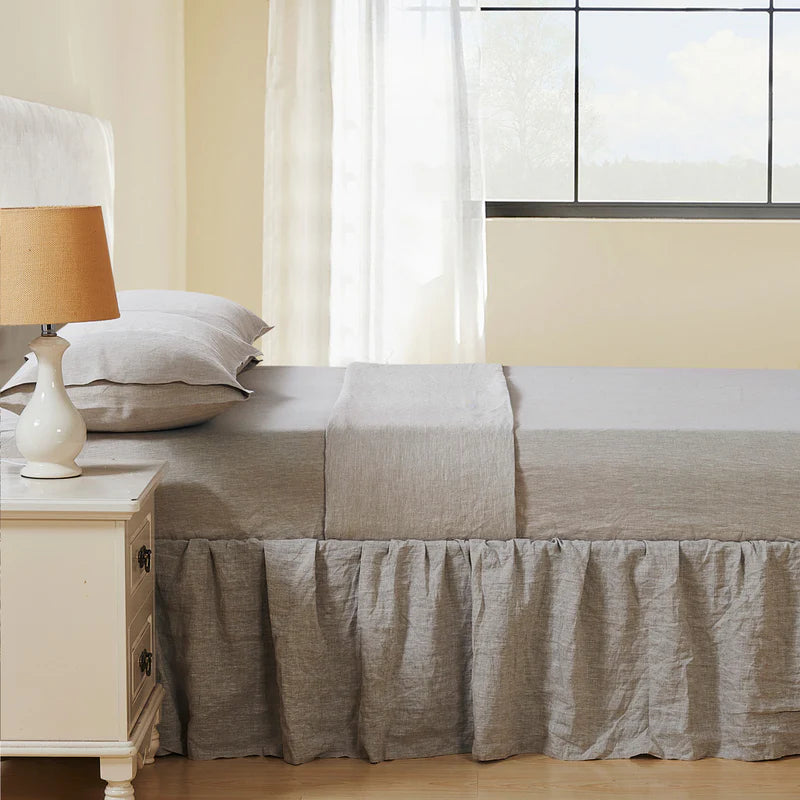 NATURAL LINEN SHEET SET